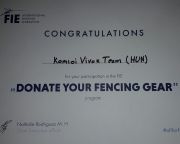 Donate your fencing gear - avagy adni jó