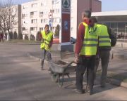 Közhasznú munkások a Városüzemeltetési Iroda kezelésében