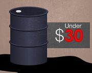 Harminc dollár alá esett az olaj ára