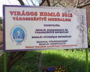 Virágos Komló 2015. városszépítő mozgalom értékelése